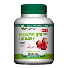 BIO Pharma Koenzým Q10 60mg+Vit.E Forte