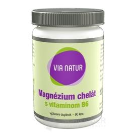 VIA NATUR Magnézium chelát s vitamínom B6