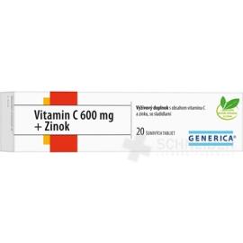 GENERICA Vitamin C 600 mg + Zinc