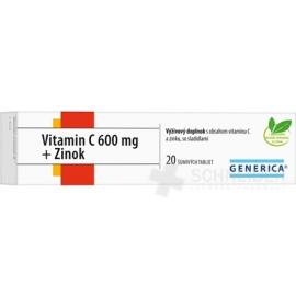 GENERICA Vitamin C 600 mg + Zinok