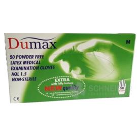 DUMAX RUKAVICE latexové vyšetrovacie