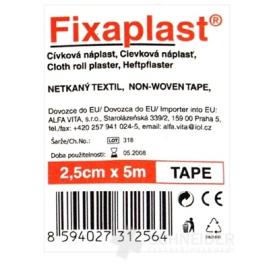 FIXAplast Cievková náplasť 2,5cm x 5m