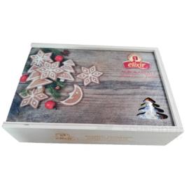 AGROCARPATES cassette Elixir tea, wooden Christmas