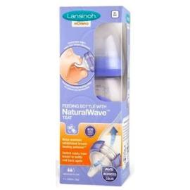 LANSINOH Baby bottle with NaturalWave pacifier