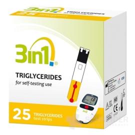 3in1 TRIGLYCERIDY TESTOVACIE PRÚŽKY