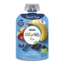 Nestlé NaturNes BIO Apple Banana Blueberry. Blackberry