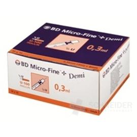 BD MICRO FINE + DEMI INSULIN SYRINGE U-100