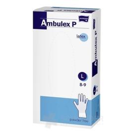 Ambulex P rukavice LATEXOVÉ, potiahnuté polymérom