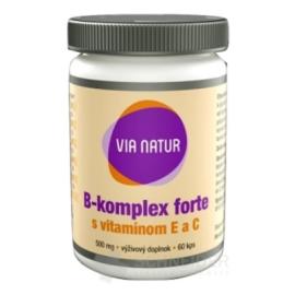 VIA NATUR B-komplex forte s vitamínom E a C