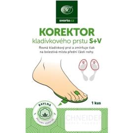 svorto KOREKTOR kladivkového prsta