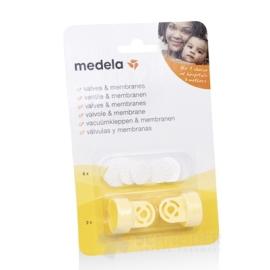 MEDELA 2 ventily vr. 6 bielych membrán