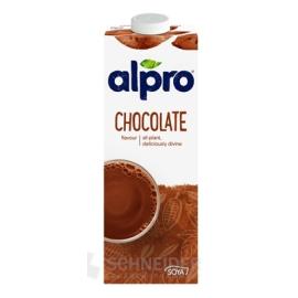 Alpro soy drink with chocolate flavor