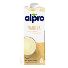 Alpro soy drink with vanilla flavor