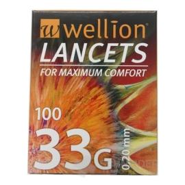 Wellion LANCETS 33G - Lanceta sterilná
