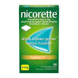 Nicorette® FreshFruit Gum 4 mg liečivá žuvačka