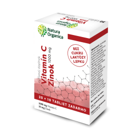 Natura Organica Vitamín C 1000 mg + organický zinok 30tbl