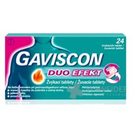GAVISCON Duo Efekt Žuvacie tablety 24 tabliet