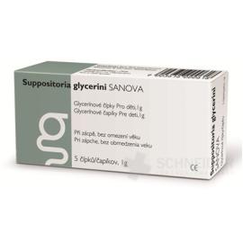 SUPPOSITORIA GLYCERINI SANOVA for children 1g