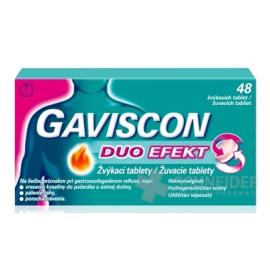 GAVISCON DUO EFEKT žuvacie tablety