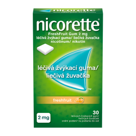 Nicorette® FreshFruit Gum 2 mg medicinal chewing gum