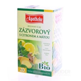 APOTHEKE BIO SELECTION ZÁZVOR. ČAJ S CITR. A MÄTOU