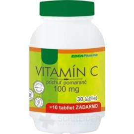 EDENPharma VITAMÍN C 100 mg príchuť pomaranč