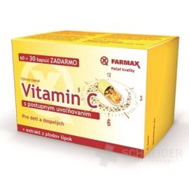 FARMAX Vitamín C s pozvoľným uvoľňovaním 500 mg