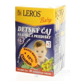 LEROS BABY DETSKÝ ČAJ NA KAŠEL A PRIEDUŠKY