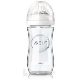 AVENT BOTTLE Natural GLASS 0% BPA 240 ml