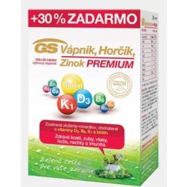 GS Vápnik,horčík, zinok Premium, tbl. 100+30