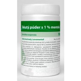 Liquid powder with 1% menthol