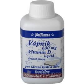 MedPharma VÁPNIK 600 mg + Vitamín D liq.