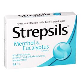 STREPSILS Mentol a Eukalyptus 24 pastiliek