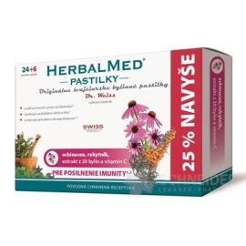 Herbalmed pastilky - echinacea, rakytník, 20 bylín, vit. C 24+6 past.