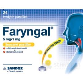 Faryngal 5 mg/1 mg tvrdé pastilky