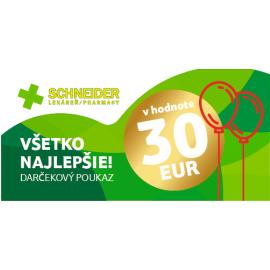 Narodeninový darčekový poukaz v hodnote 30€