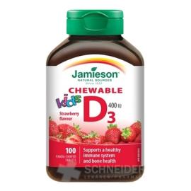 JAMIESON VITAMIN D3 KIDS 400 IU strawberry