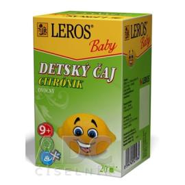 LEROS BABY DET.CAJ CITRONIK 20X2G
