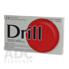 DRILL BEZ CUKRU tvrdé pastilky pas ord sladené umelým sladidlom 1x24 ks