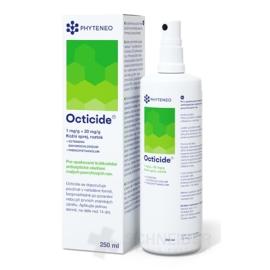 Octicide 1 mg/g + 20 mg/g dermálny roztokový sprej