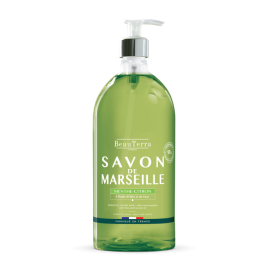 BeauTerra - traditional Marseille liquid soap - mint and lemon