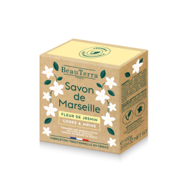 BeauTerra - traditional Marseille solid soap Jasmine flower