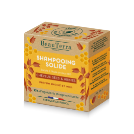 BeauTerra - solid shampoo with oat extract and honey for damaged hair