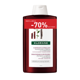 Klorane posilňujúci šampón s chinínom 2x400ml