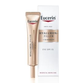 Eucerin Hyaluron-Filler + Elasticity Očný krém SPF 15 15ml