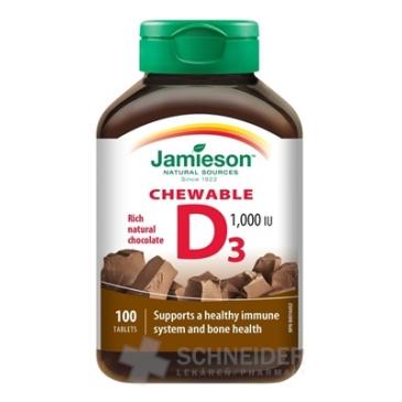 JAMIESON VITAMIN D3 1000 IU CHOCOLATE