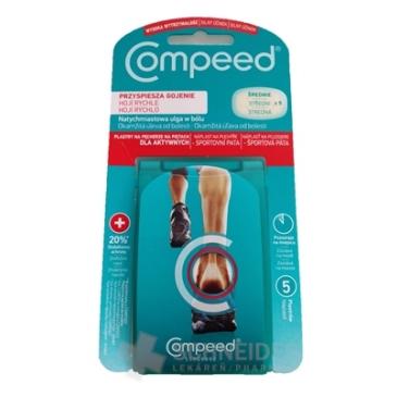 COMPEED Náplasť na pľuzgiere - športová päta 5 ks