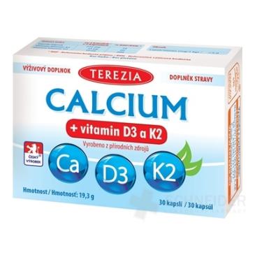 TEREZIA CALCIUM + vitamín D3 a K2