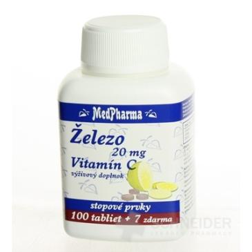 MedPharma ŽELEZO 20MG + Vit. C