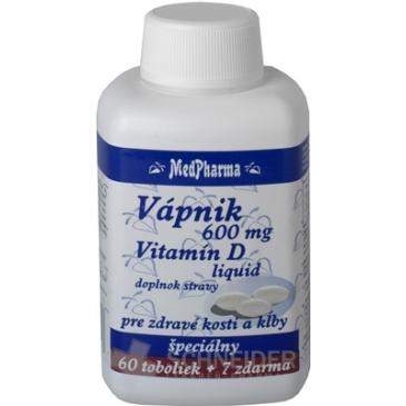 MedPharma VÁPNIK 600 mg + Vitamín D liq.